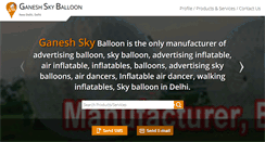 Desktop Screenshot of ganeshskyballoon.net